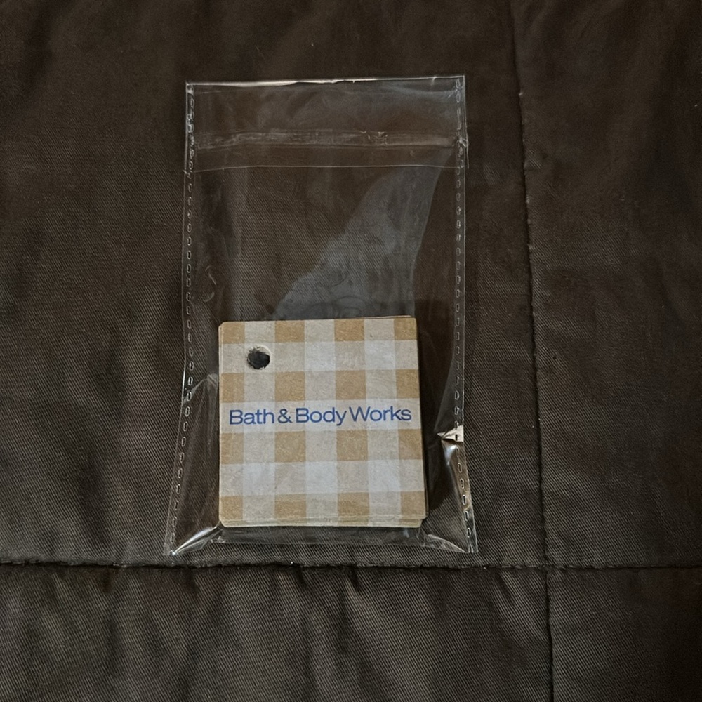 Bath & Body Works Small Cardboard Gingham Gift Tags